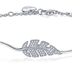 925 Sterling Silver Bracelet Olive Leaf